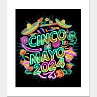 cinco de mayo day celebrating 2024 Posters and Art